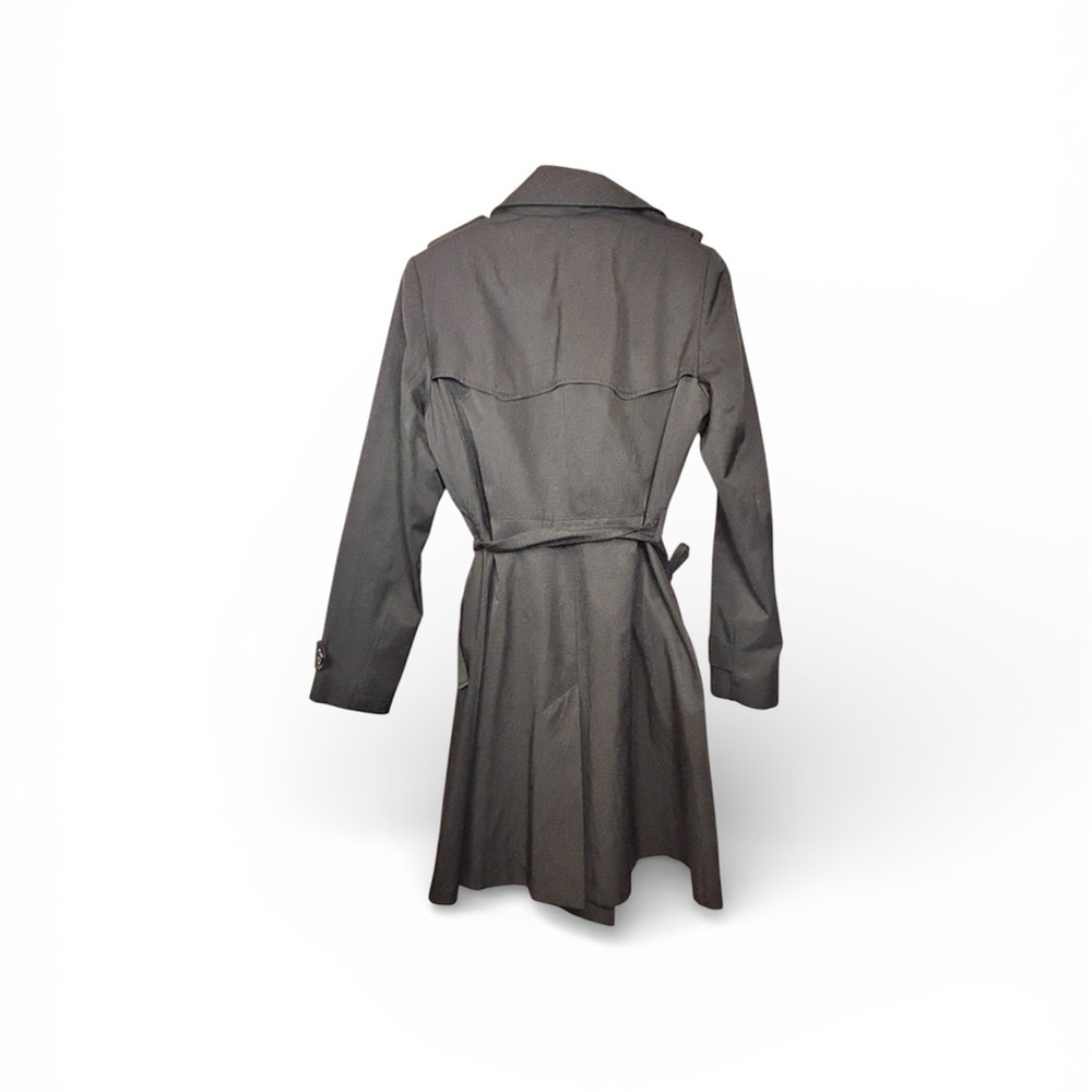 🖤 Lauren Ralph Lauren Black Trench Coat Belted Winter Coat Size M - Picture 4 of 13